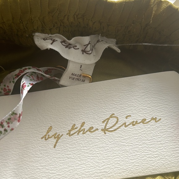 Anthropologie By the River Olive green dress NWOT - Picture 7 of 10